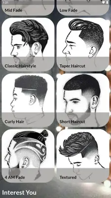 Men Haircuts android App screenshot 1